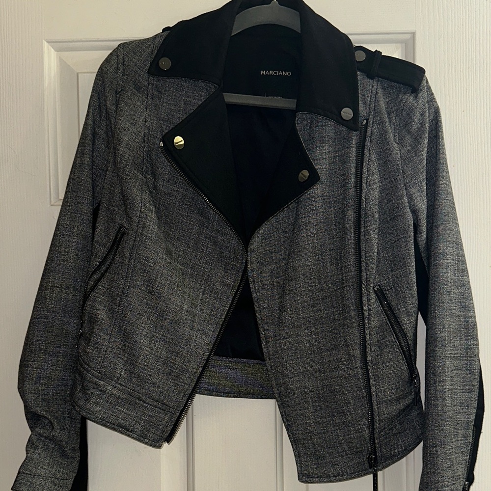 Marciano Women's Black and Gray Blazer